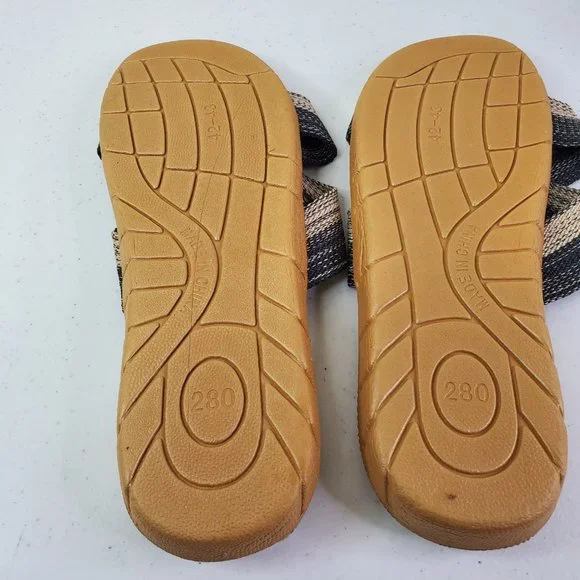 Shein Womens Natural Minimalist Cross Strap Slide Sandals CN42 - Picture 6 of 7